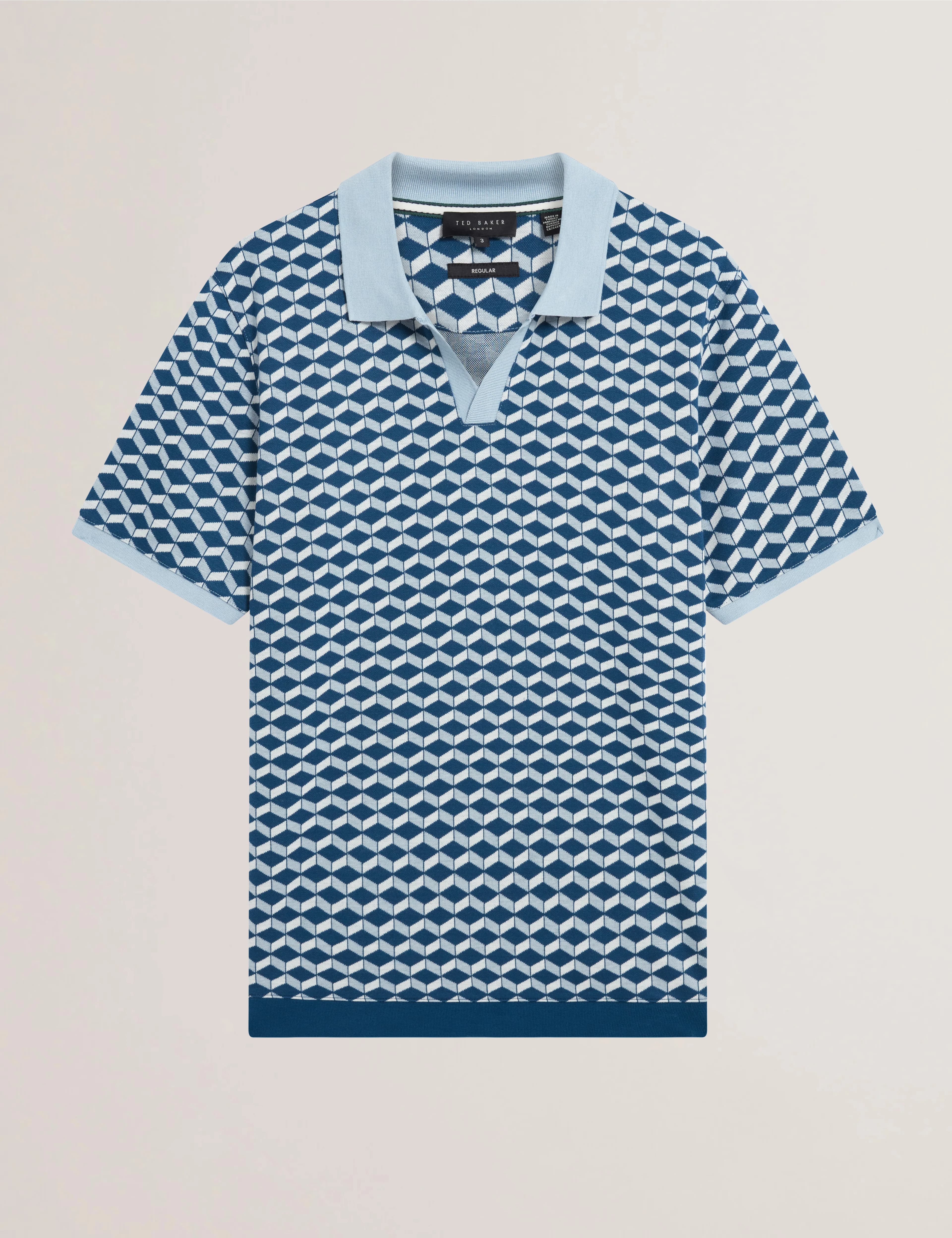 LIRIEN: Geo Jacquard Polo