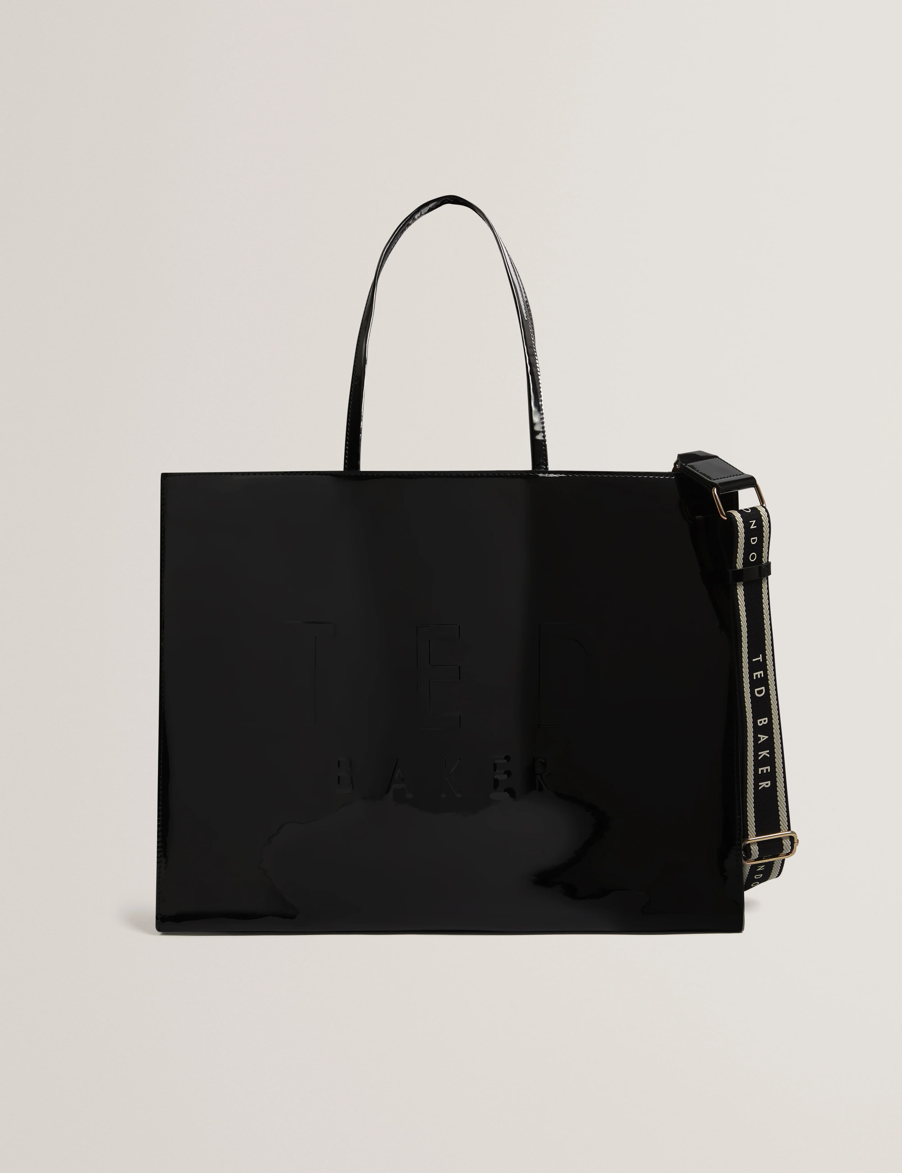 ICONNA: Patent Webbing Extra Large Icon Bag