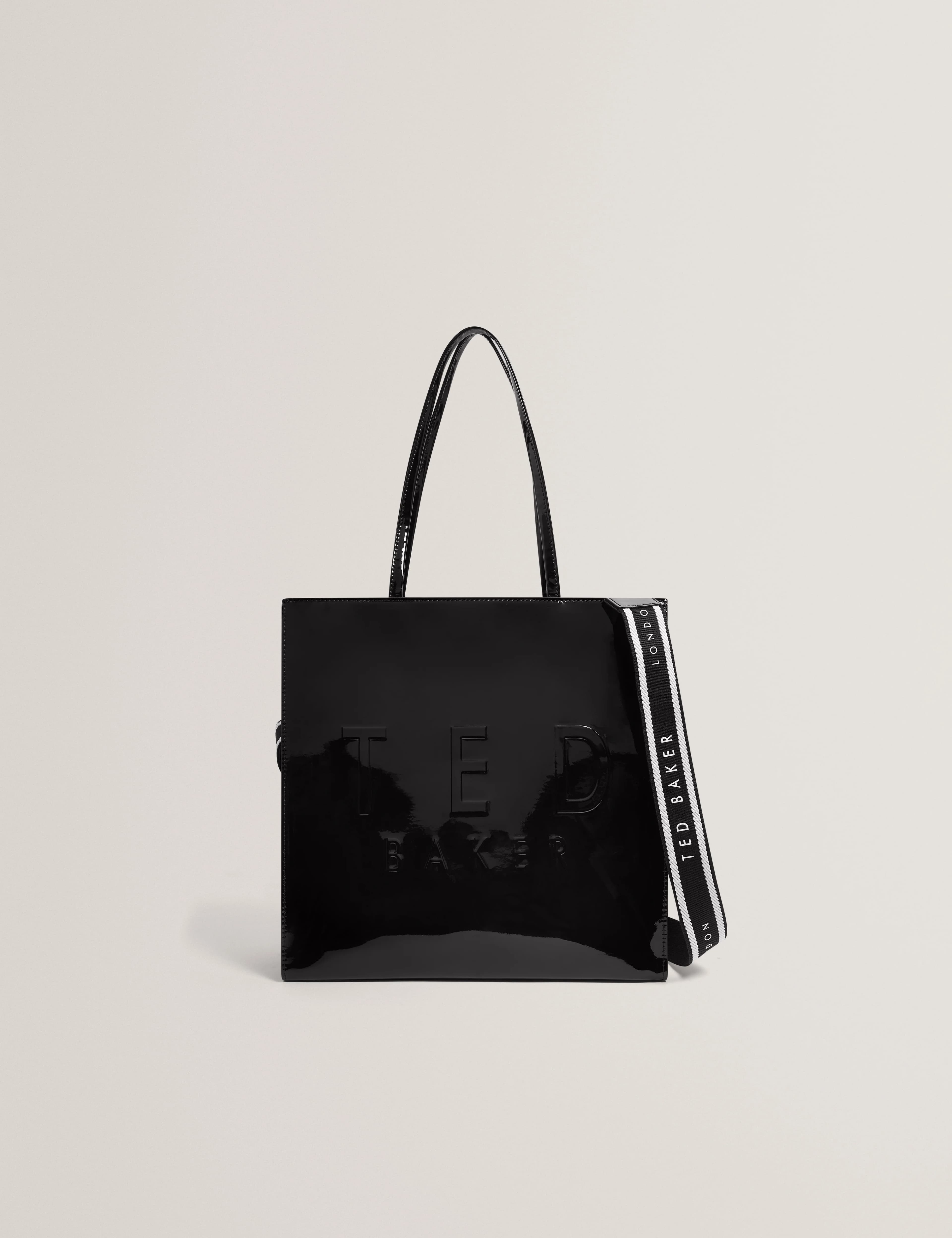 ICONNY: Patent Webbing Large Icon Bag
