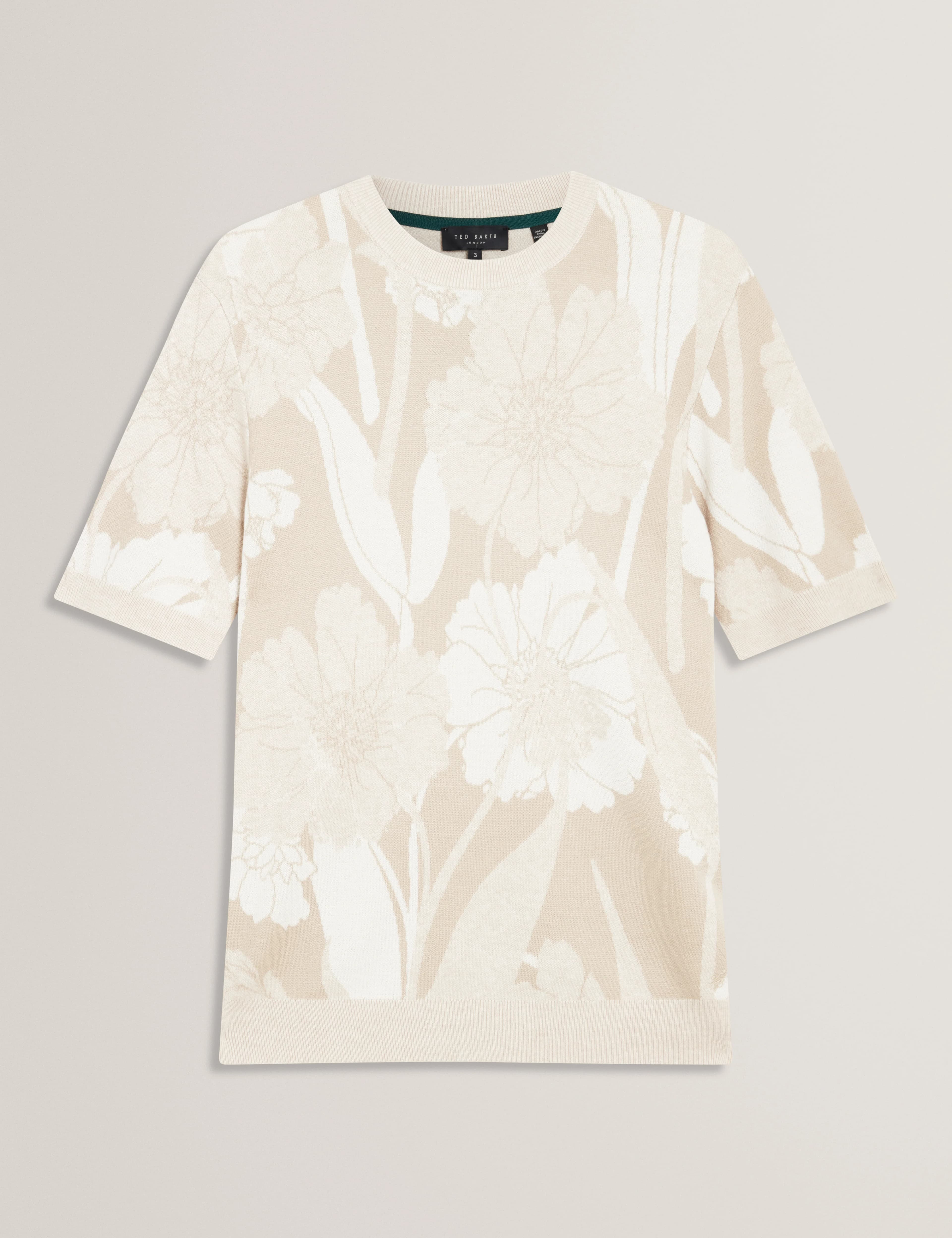 BARYN: Ss Floral Jacquard T-Shirt