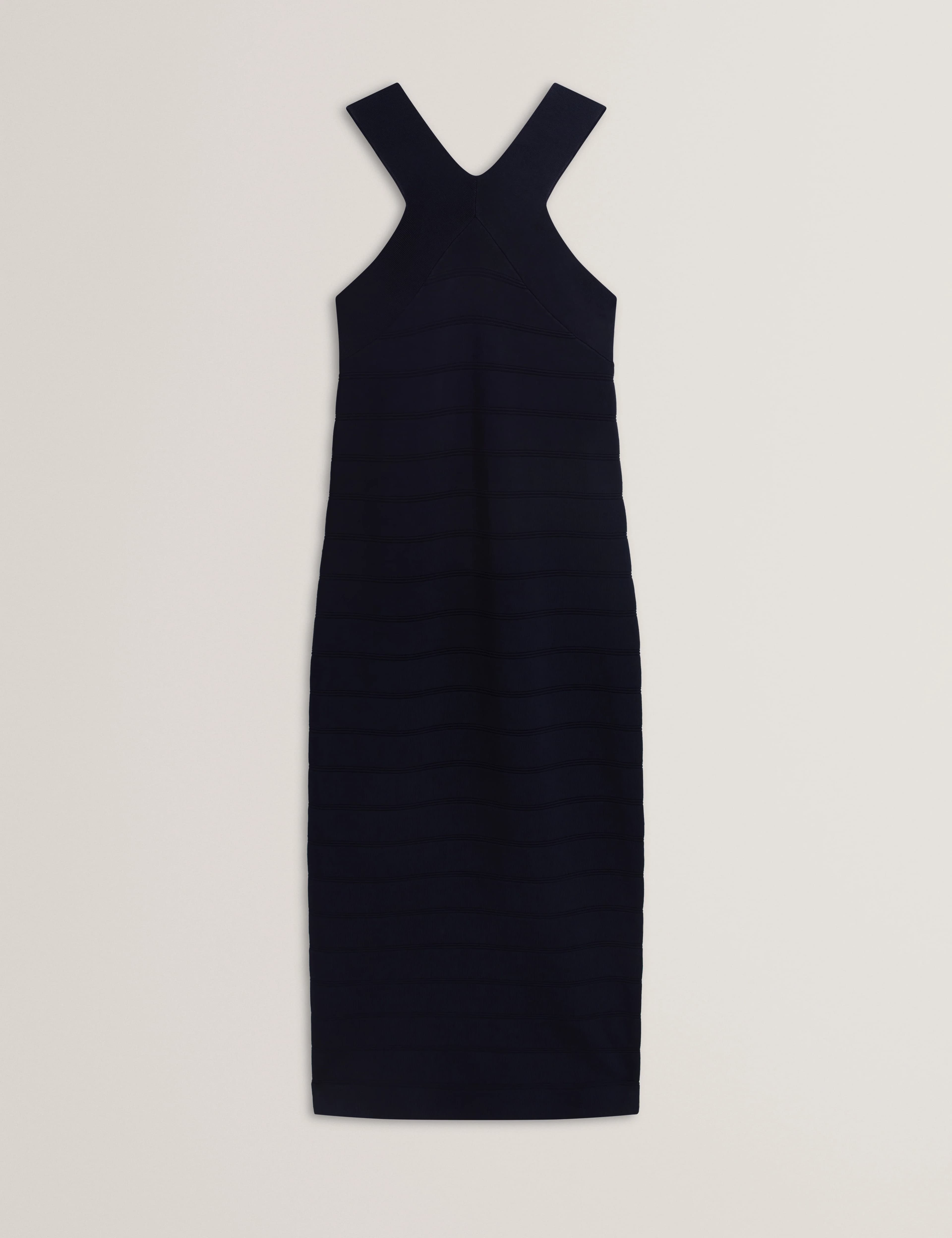ARDIELE: Cross Neck Bandage Bodycon Knitted Dress