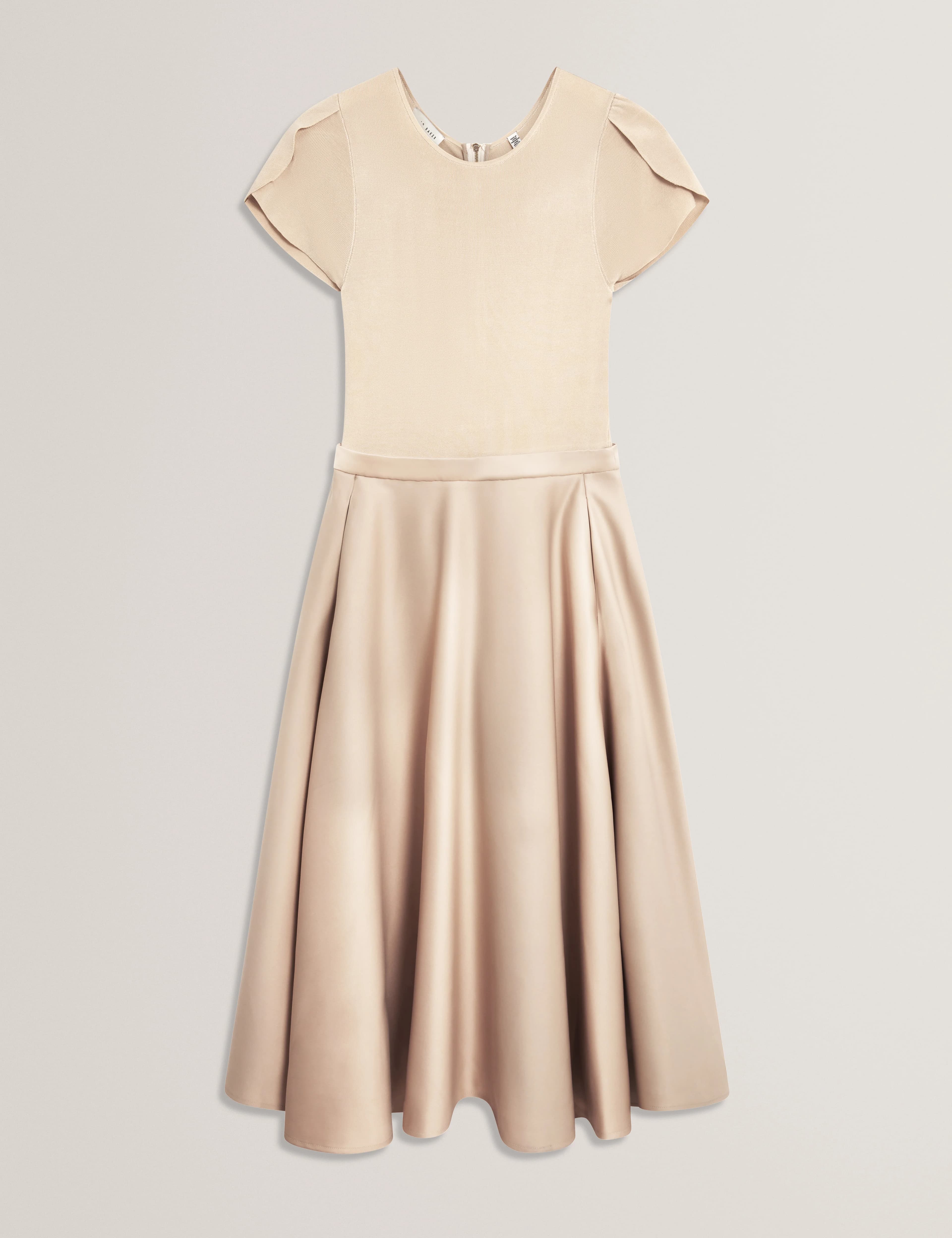 CALYNE: Tulip Sleeve Mockable Midi Dress