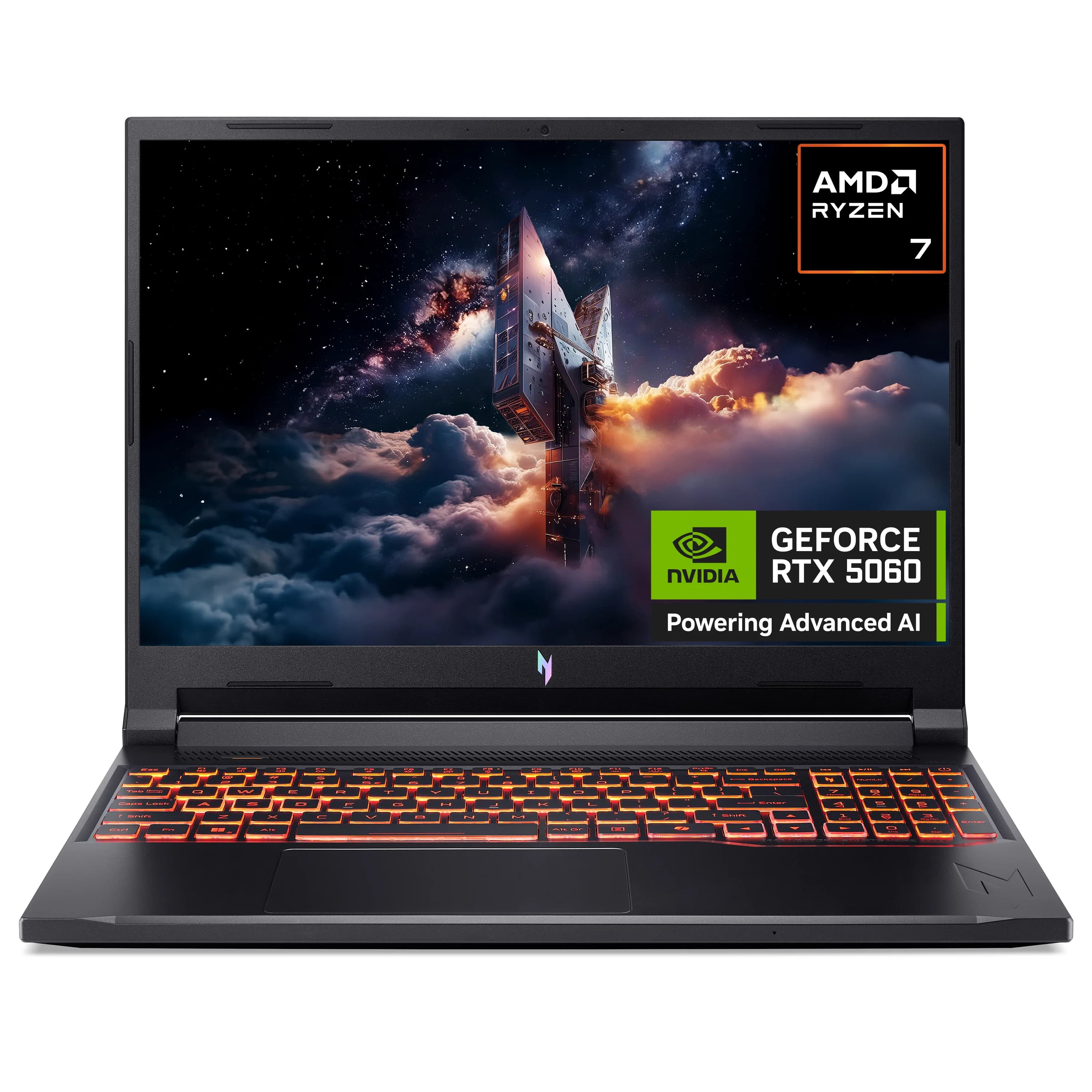 Acer Nitro V 16S | AMD Ryzen R7 240 | 16GB | 1024GB | 16" WUXGA 180Hz | NVIDIA® GeForce RTX™ 5060 8GB GDDR7 | Windows 11 Home AI - Black