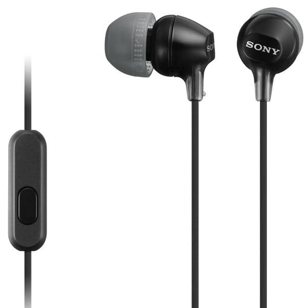 Sony MDR-EX15AP Earphones with Mic - Black