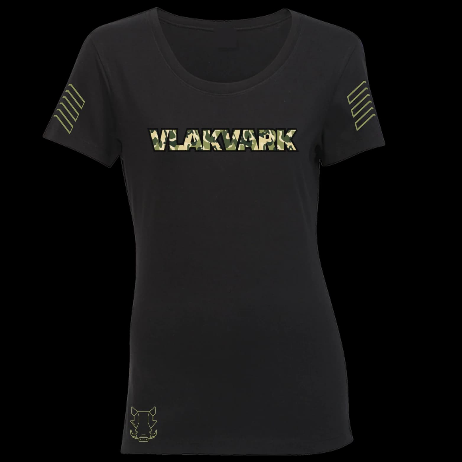 Vlakvark Camo T-Hemp vir Dames