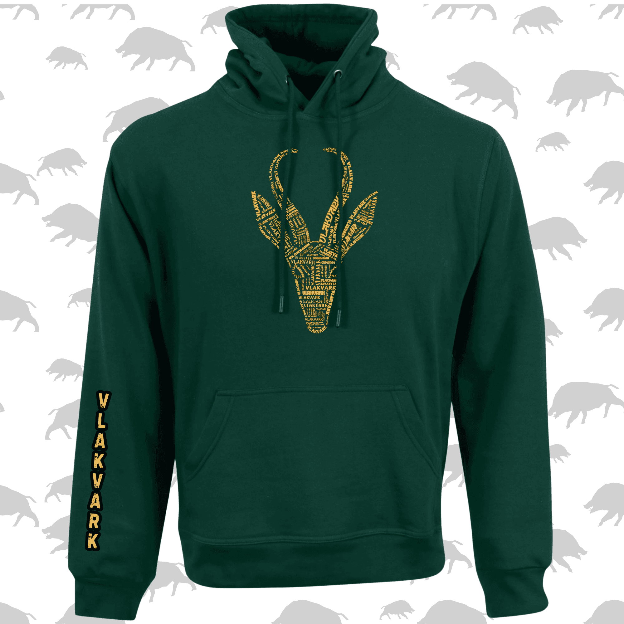 Vlakvark Hoodie vir Mans en Dames (M)