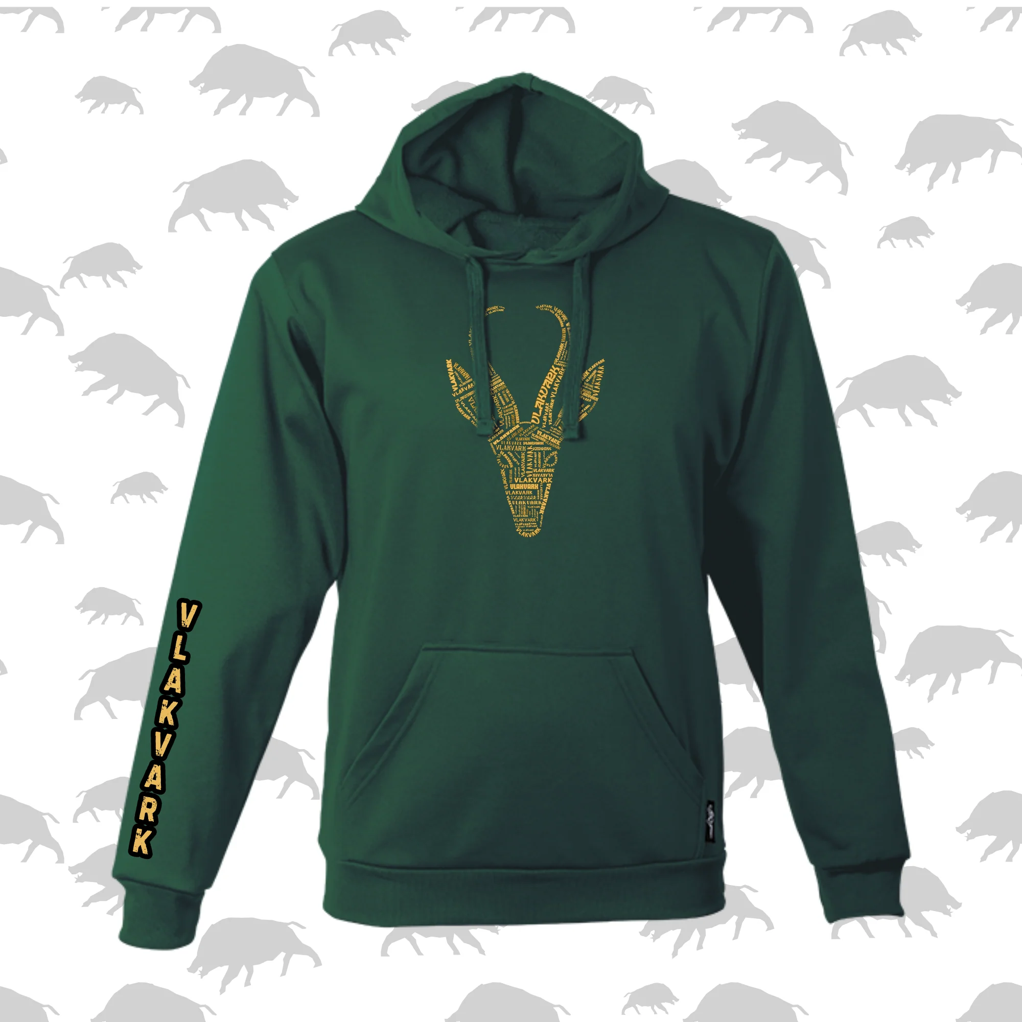 Vlakvark Hoodie vir Mans en Dames (A)