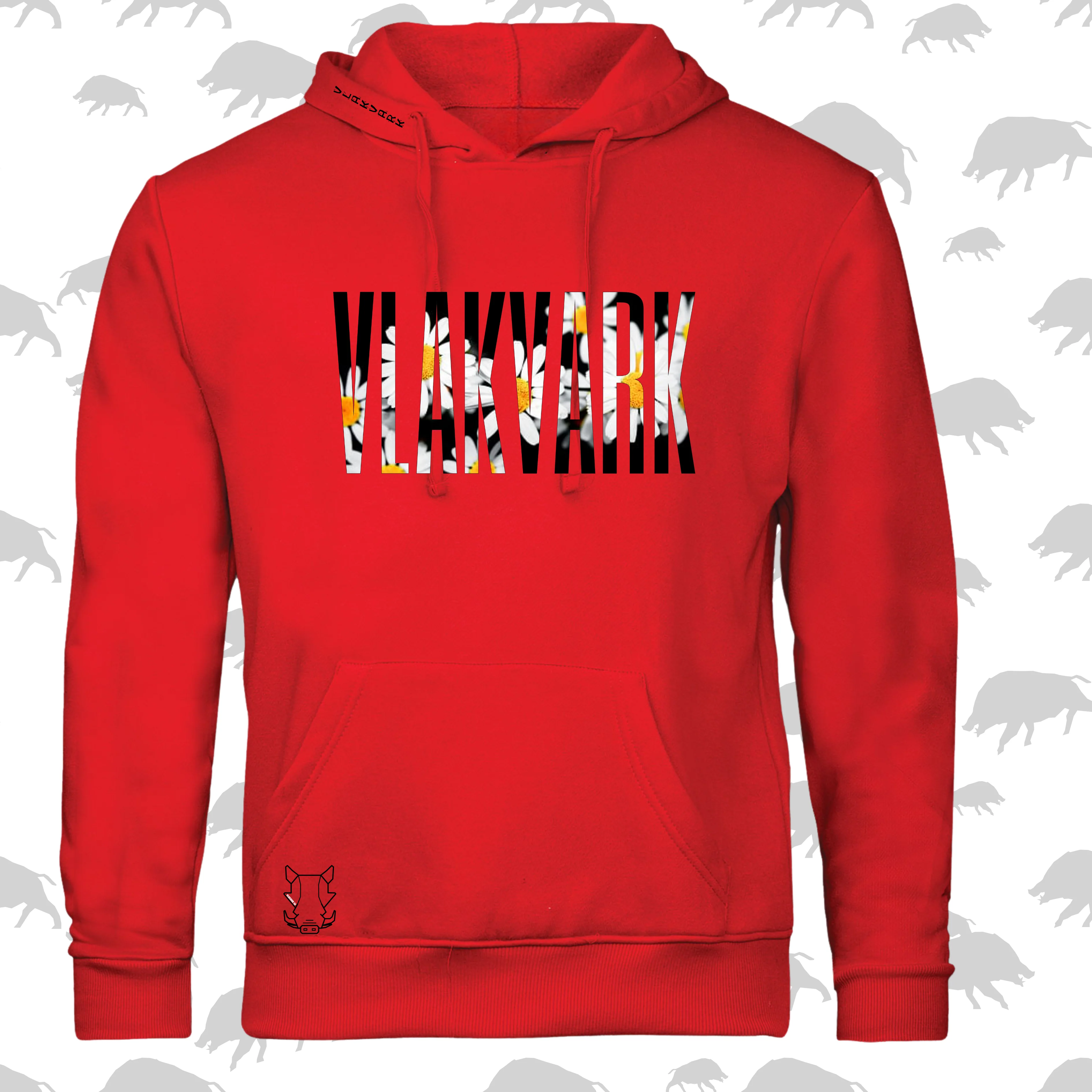 Vlakvark Hoodie daisy vir Dames