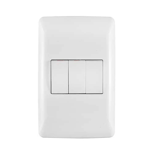 Crabtree Diamond 3 Lever 2 x 1-Way & 1 x 2-Way Light Switch 4x2