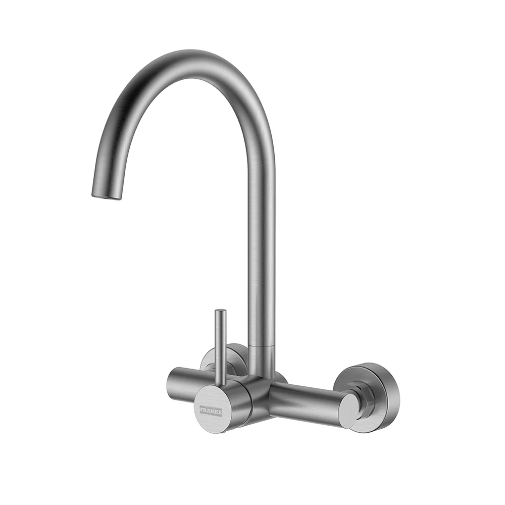 Franke Capella Wall Mounted Sink Mixer Tap - Stainless Steel