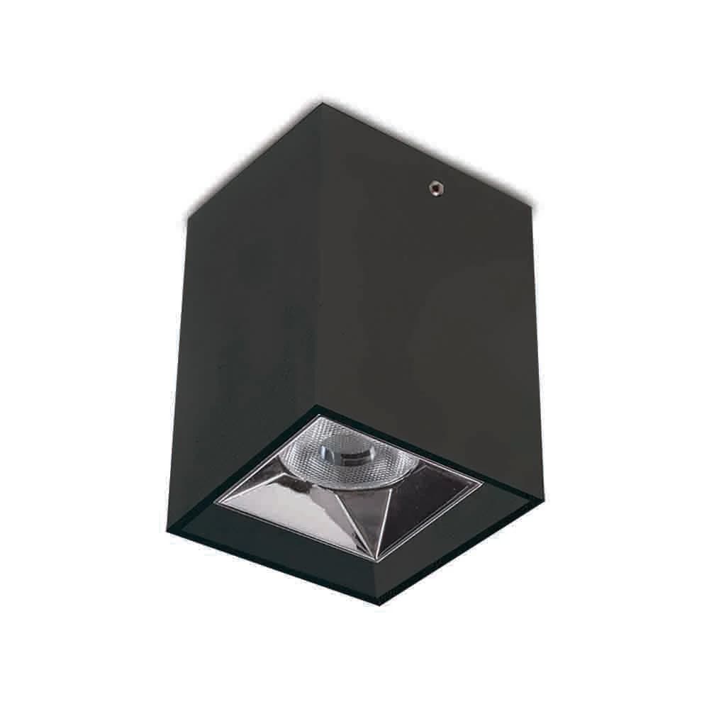 Spazio Kler 1 LED Surface Downlight 5.7W 550lm 90x58mm - Black