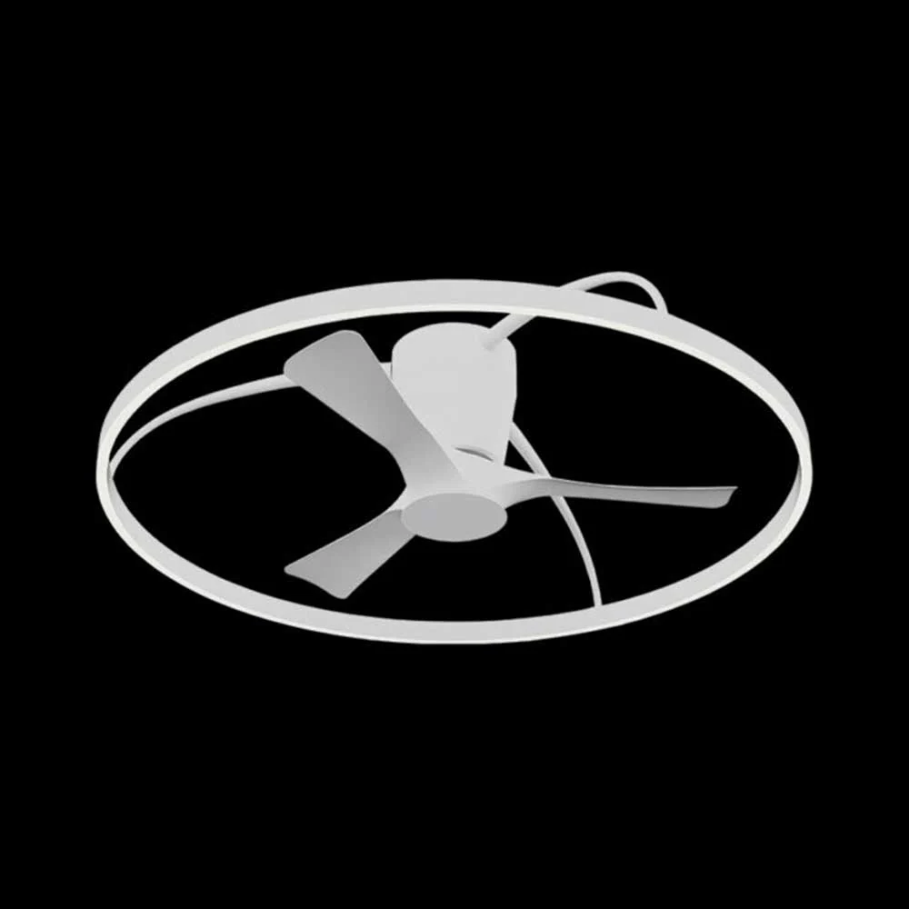 K. Light 3 Blade LED Ceiling Fan with Remote 1000mm - White