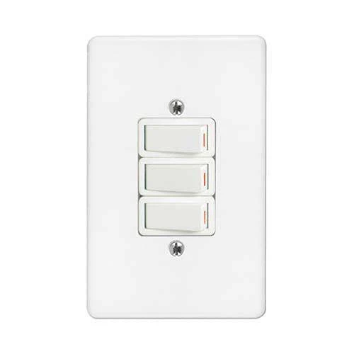 Crabtree Classic 3 Lever Light Switch 4x2