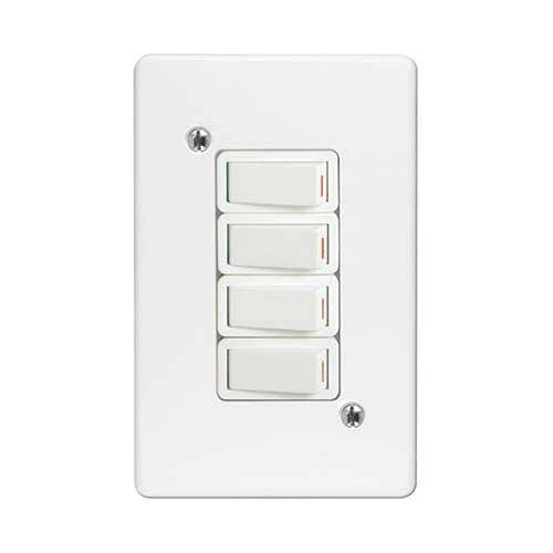 Crabtree Classic 4 Lever Light Switch 4x2