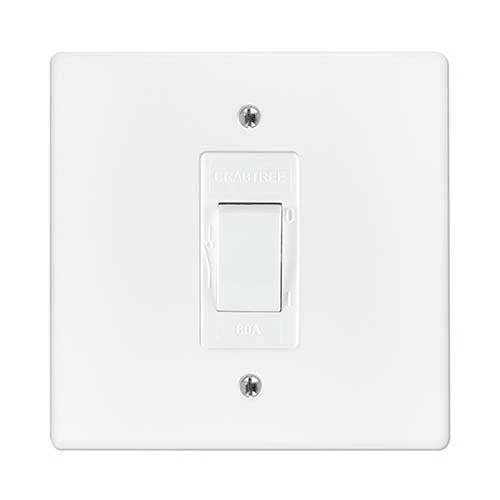 Crabtree Classic 2 Pole Stove Isolator Switch 2P 60A 4x4
