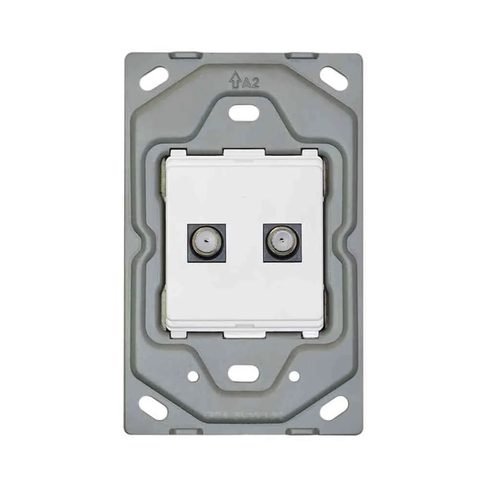 VETi 3 Double Satellite Socket Yoke 4x2