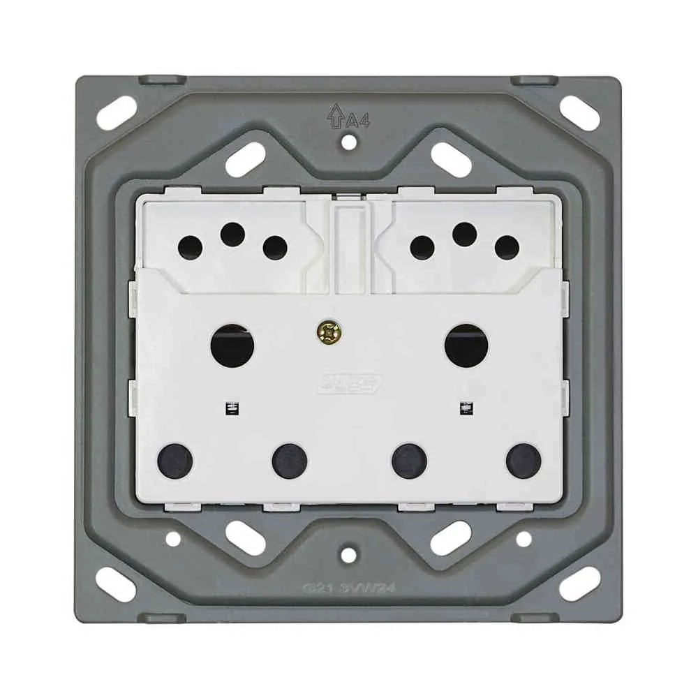 VETi 3 Double RSA & Slimline Combo Unswitched Socket Yoke 4x4