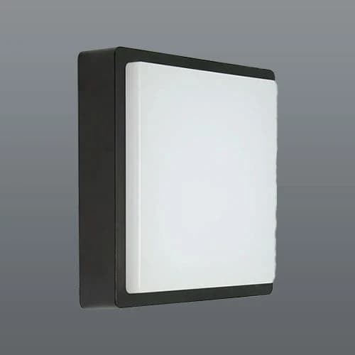 Spazio Kwele Plastic LED Exterior Bulkhead - Black