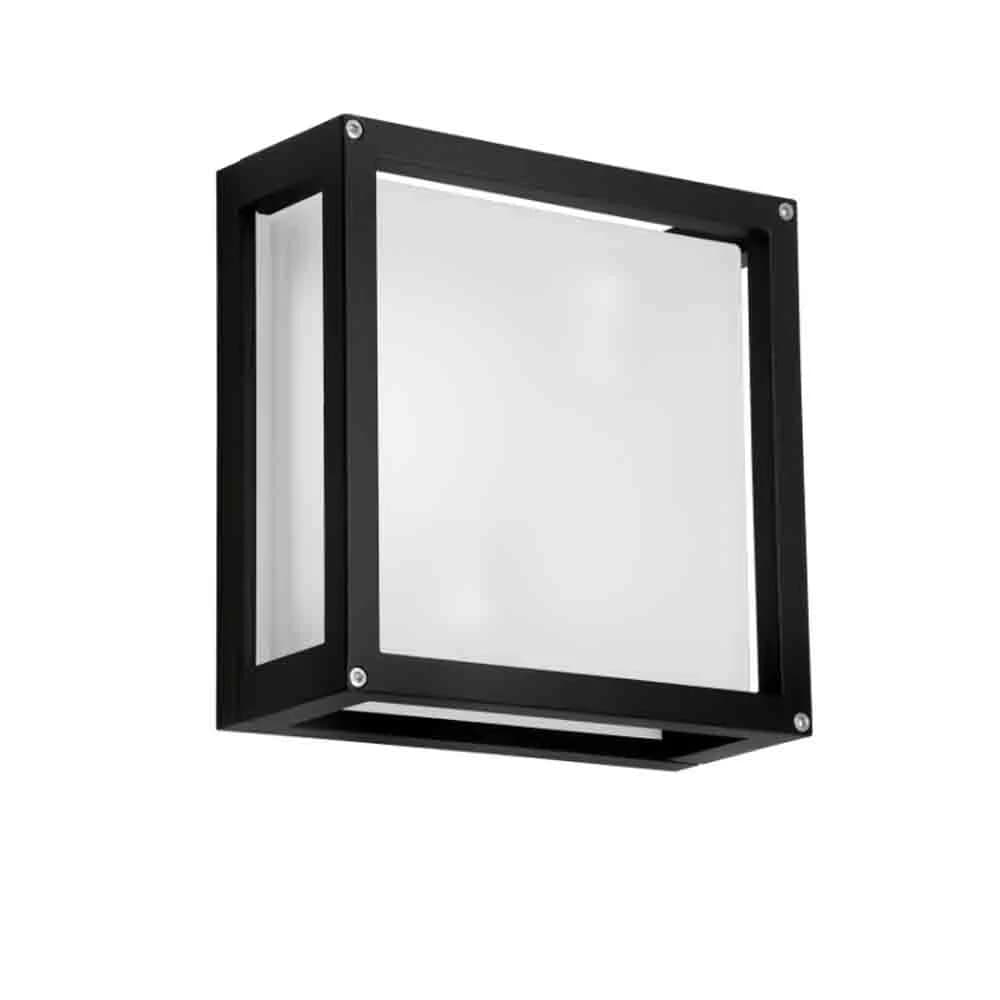 Spazio Cube Square Aluminium 30W Wall Light