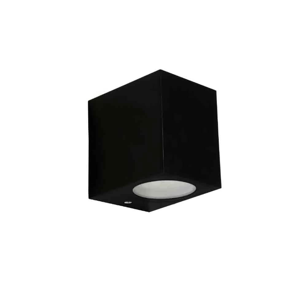 Spazio Block P Downface Square 10W GU10 LED Wall Fitting