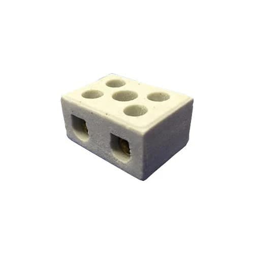 MATelec Porcelain Connector 2-Way 5 Hole 15A