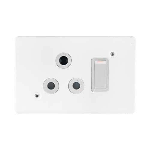 Crabtree Classic Single RSA Socket 2x4 - Horizontal