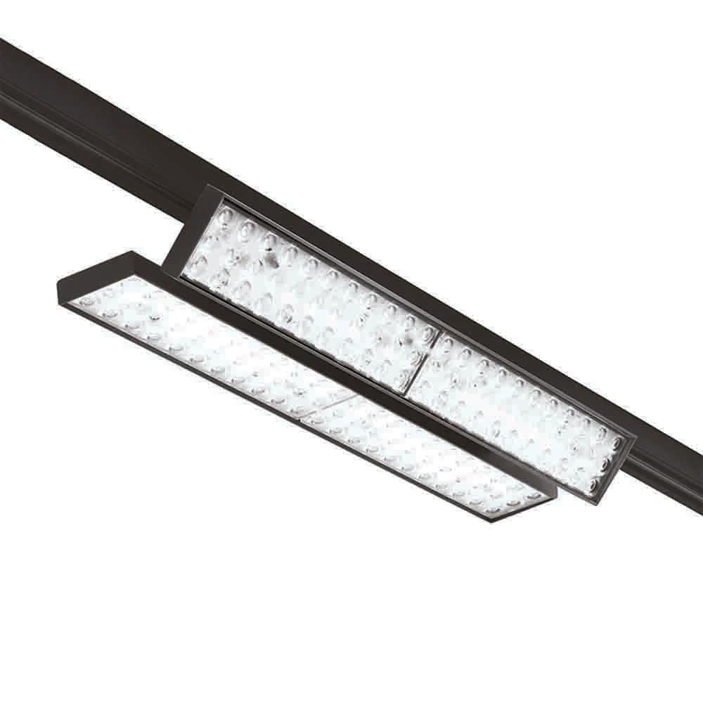 Spazio On Track with Wings 4 Wire Linear Track Light 3500K - Black