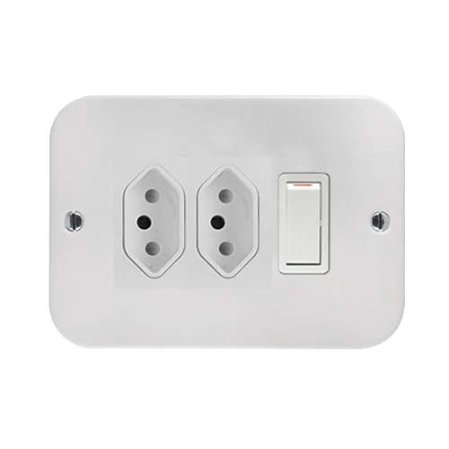 Crabtree Industrial Double Slimline Socket 2x4
