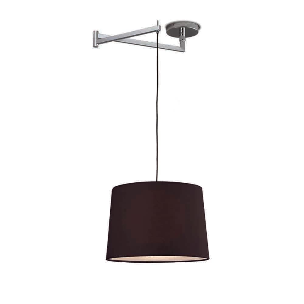 Spazio Swing 60W Metal Pendant With Adjustable Arm - Black