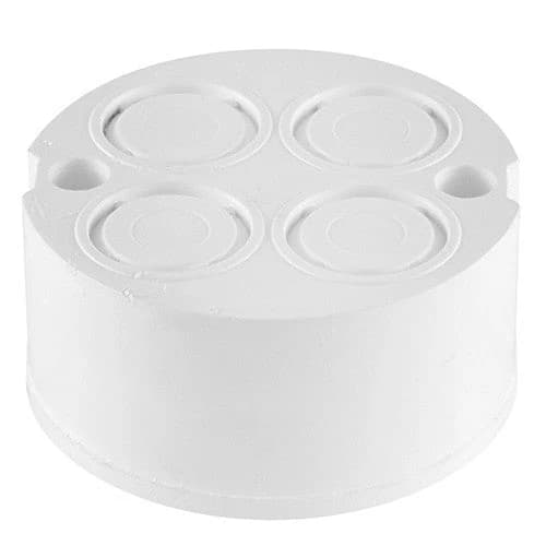 Tradeprice PVC Round Box 4 Knock-Out Holes 20mm