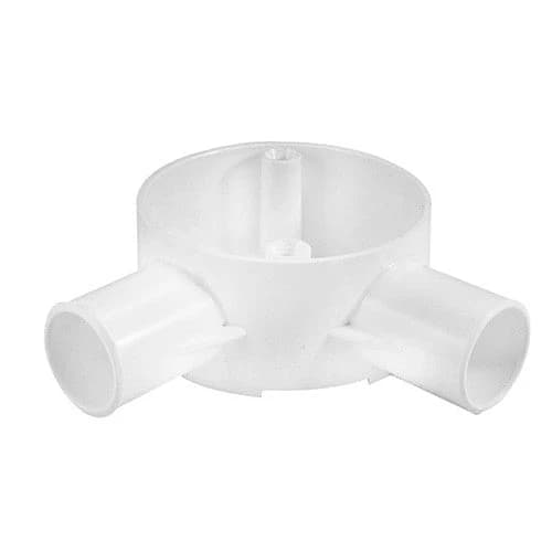 Tradeprice PVC Side Entry Angle Box 2-Way 20mm