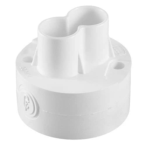 Tradeprice PVC Round Loop-In Box 2 Spout 20mm