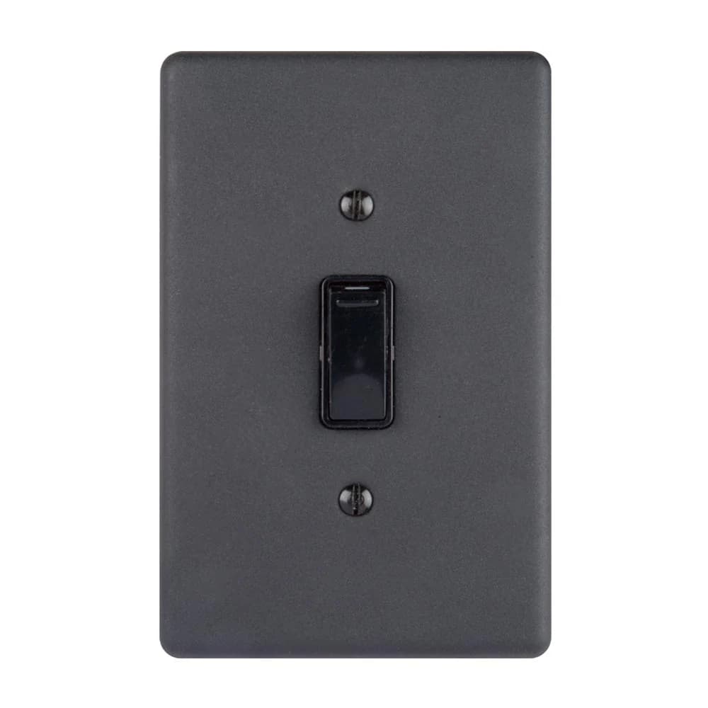 Lesco 1 Lever 2-Way Light Switch 4x2 - Matt Black