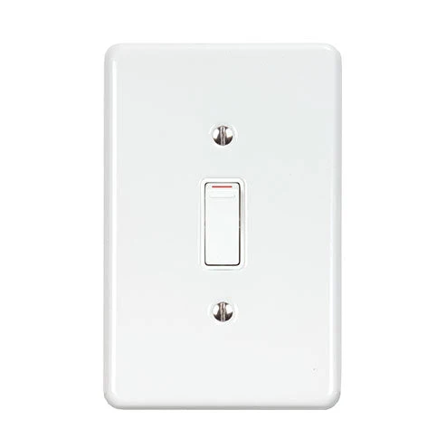 Lesco Steel 1 Lever 1-Way Light Switch 4x2
