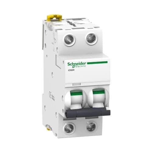 Schneider Acti 9 iC60H DIN Mini Circuit Breaker C-Curve 2P