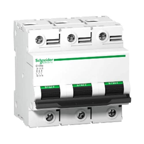 Schneider Acti 9 C120a DIN Mini Circuit Breaker C-Curve 3P