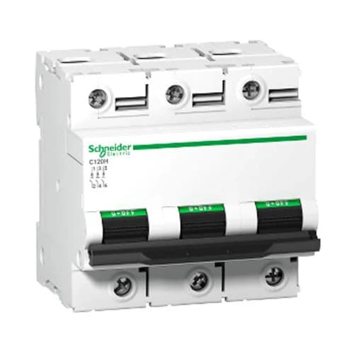 Schneider Acti 9 C120H DIN Mini Circuit Breaker C-Curve 3P