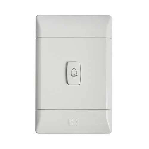 CBi PVC Bell Push Switch 4x2 - White