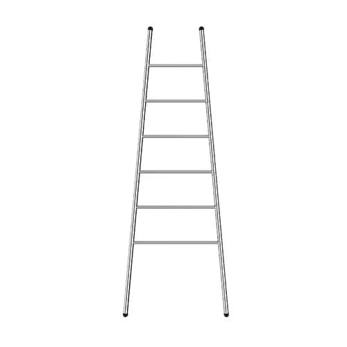 LIQUIDRed Felicity Round 6 Bar Ladder Towel Rail - Stainless Steel