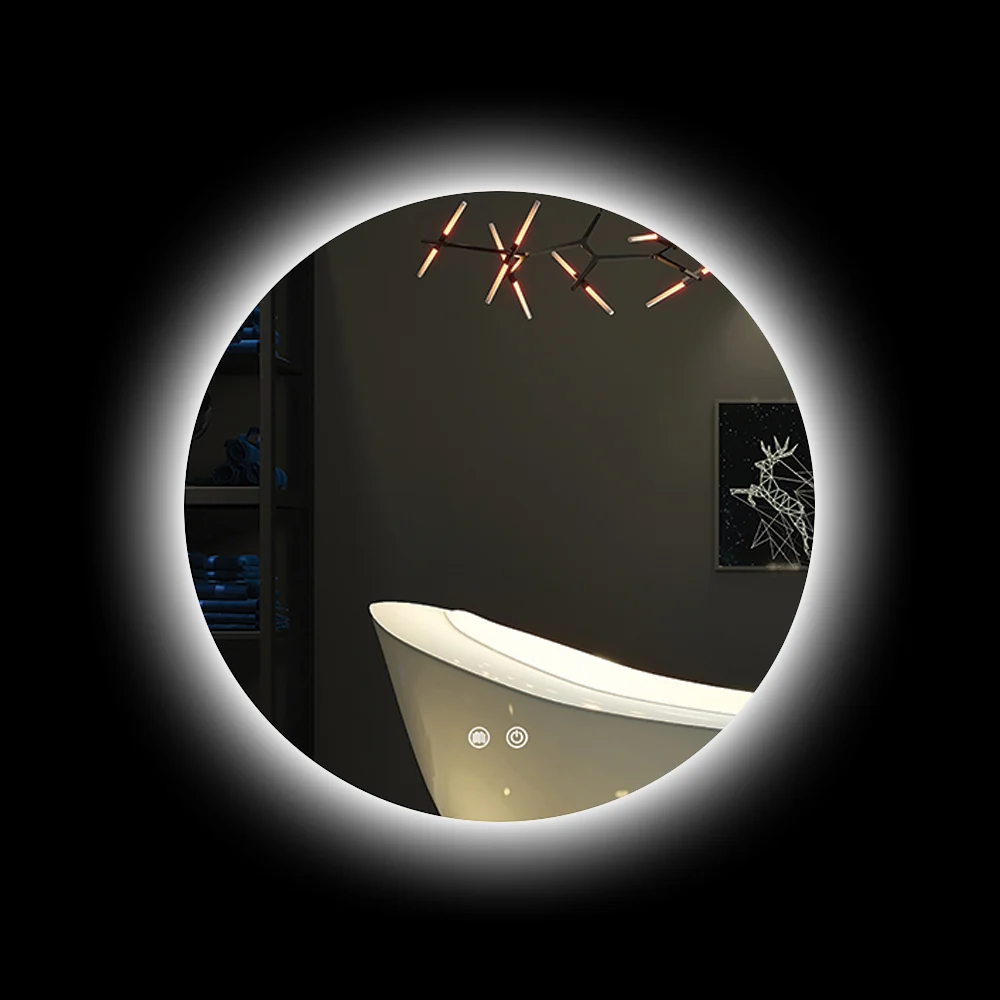 K. Light Round LED Mirror 36W 4000K 890mm