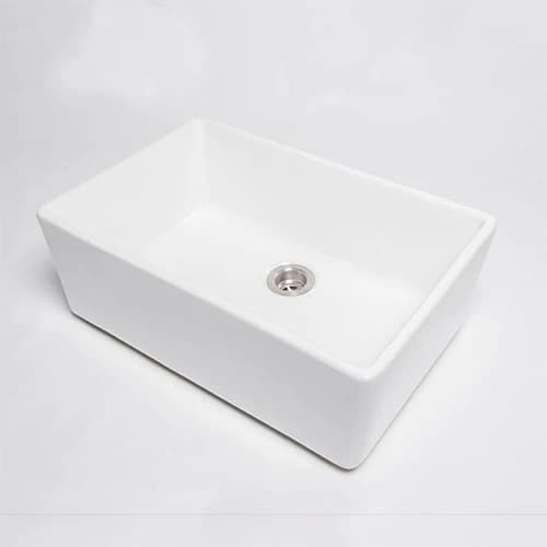 RossCo Single Bowl Counter Top Butler Sink - Poreclain