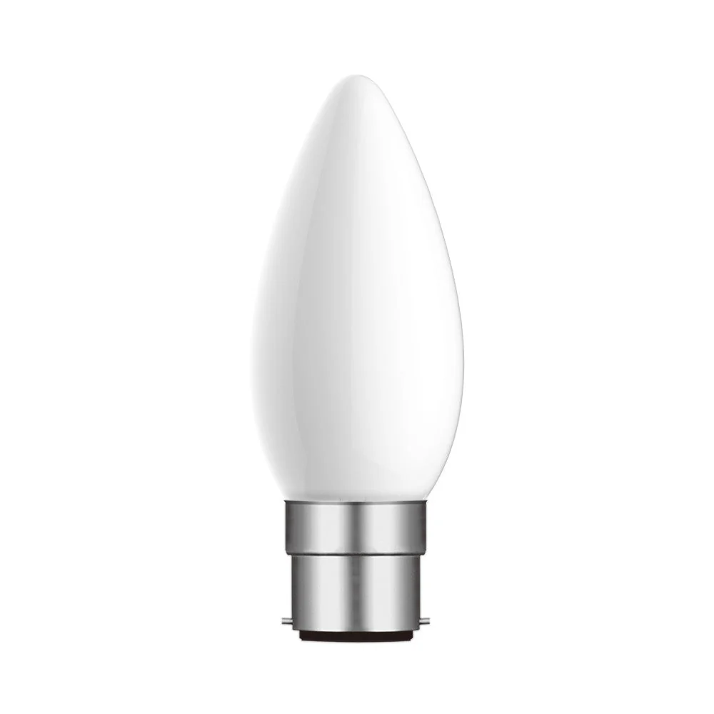 Bright Star LED Candle Dimmable Bulb B22 4.5W 400lm 4000K - Opal