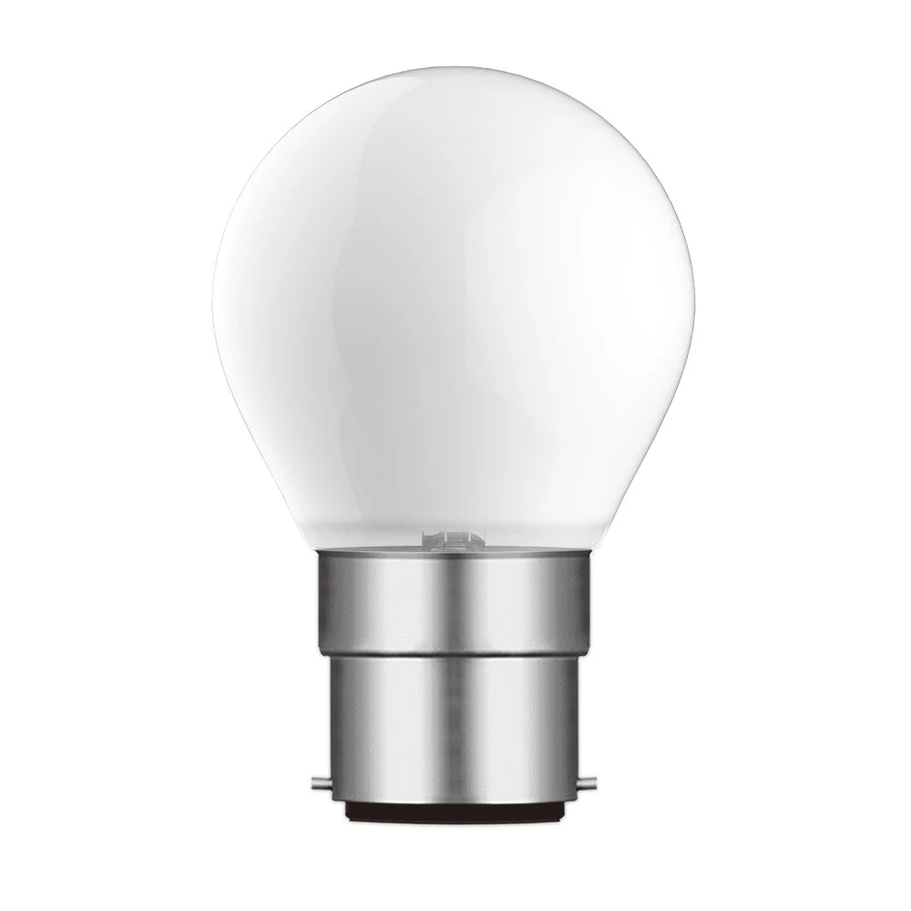 Bright Star LED Golf Ball Dimmable Bulb G45 B22 4.5W 400lm 4000K - Opal