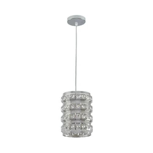 Bright Star Cylindrical Pendant with Acrylic Crystals
