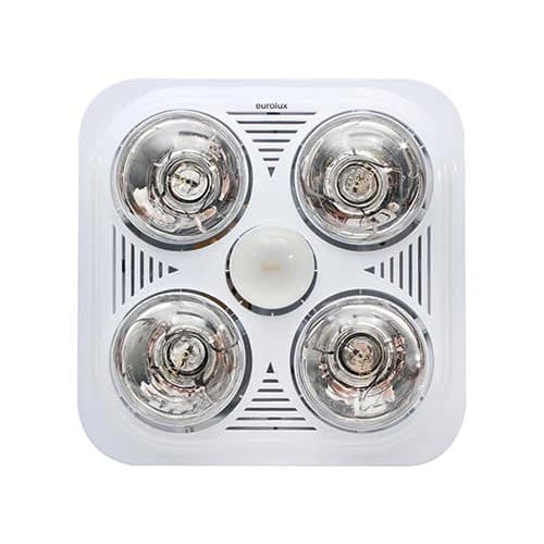 Eurolux Bathroom Heater with 4 Lights
