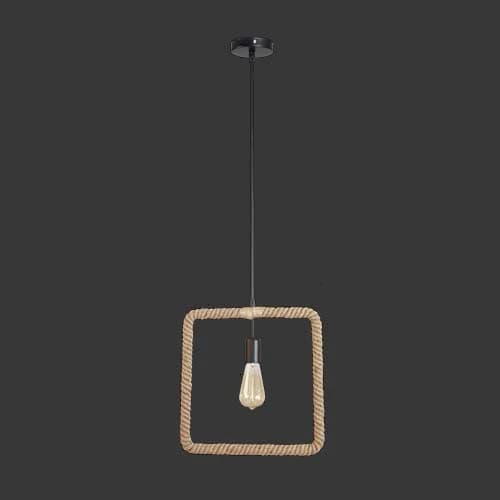 K. Light Square Rope Pendant