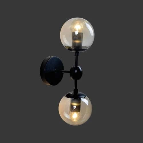 K. Light Art Deco Glass Ball Wall Light