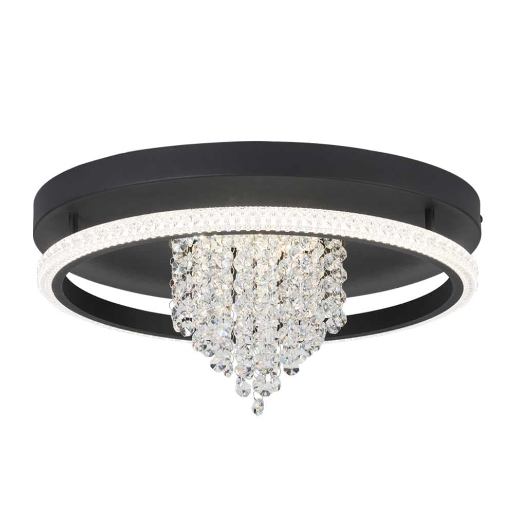 Bright Star Crystal Ceiling Fitting 28W 3CCT 2200lm - Sandy Black / White