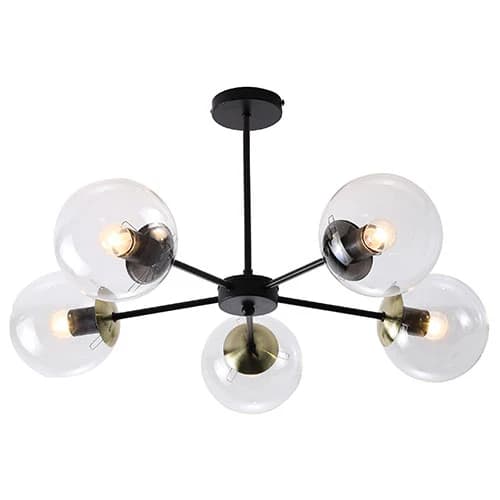 Bright Star 5 Light Global Pendant