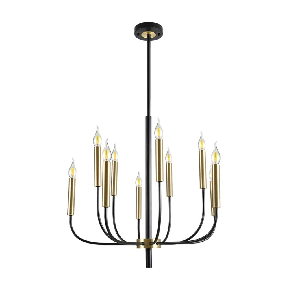 Bright Star Metal Chandelier 25W IP20 - Black / Gold